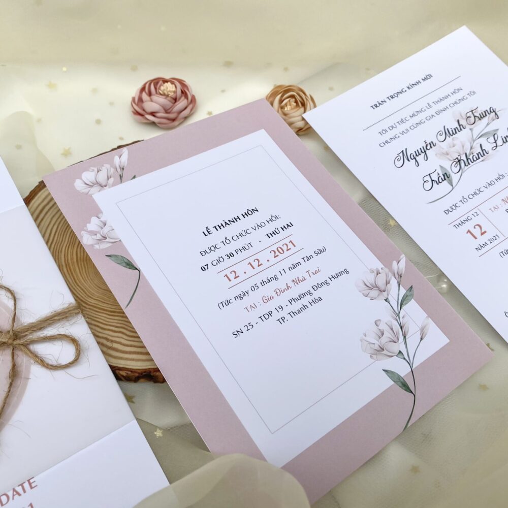 Thiệp Cưới Handmade - TK25