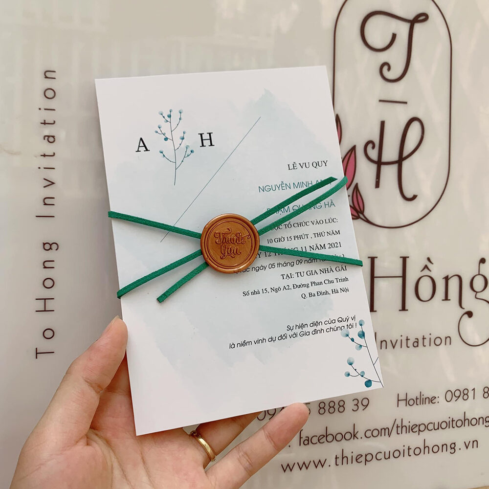 Thiệp Cưới Thiết Kế Phong Bì - TK20