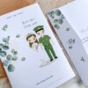thiệp cưới thiết kế gập 3 Tk01