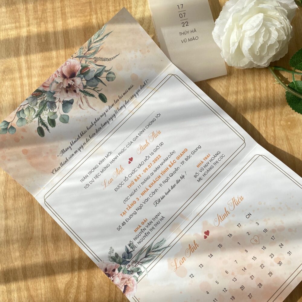Thiệp Cưới Giá Rẻ BB98