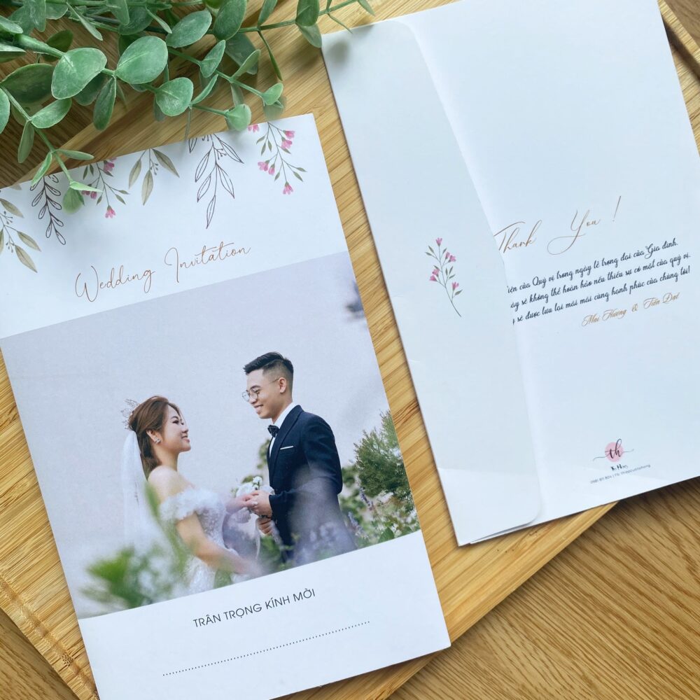 Thiệp Cưới Thiết Kế In Ảnh TK44