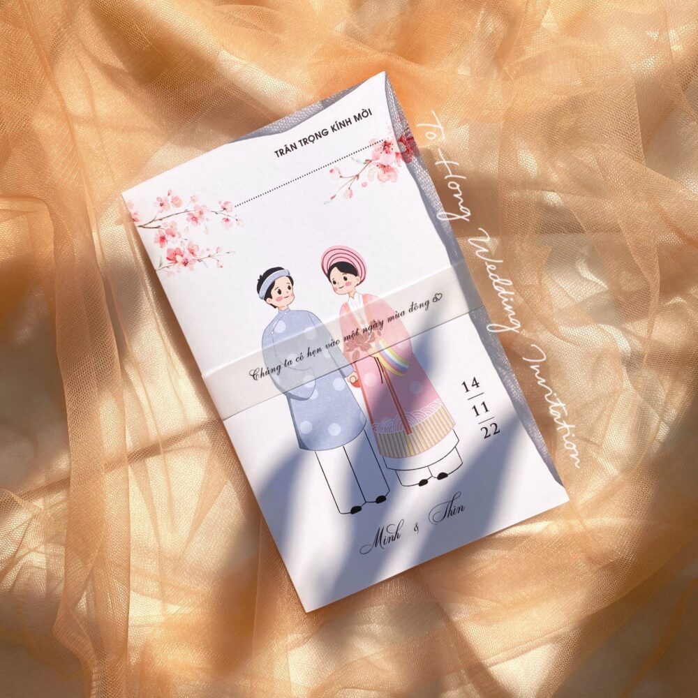 Thiệp Cưới Hoạt Họa Chibi TK50